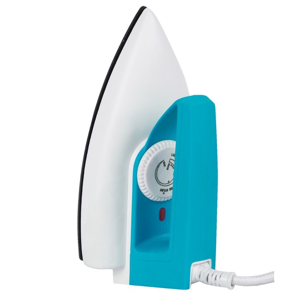 Buy Alqo 750Watt Electric Dry Iron Portable And Light Weight (White And Blue) on EMI