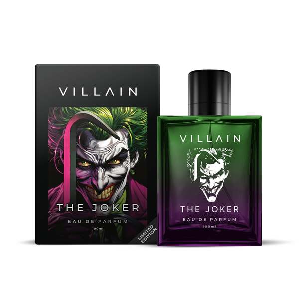 Buy VILLAIN The Joker Limited Edition Eau De Parfum For Men |100ml | Premium Xtra Long Lasting Perfume | Woody Citrus Masculine Fragrance | Unique Gift For Joker Fans on EMI