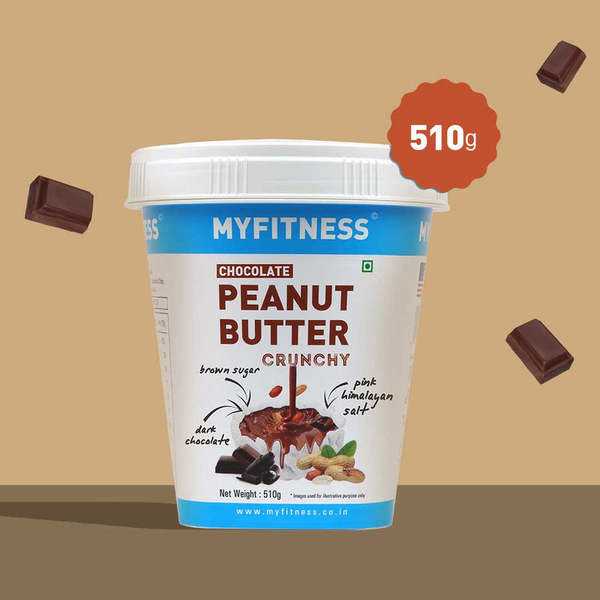 Buy MyFitness Chocolate Peanut Butter Crunchy  (510gm) on EMI
