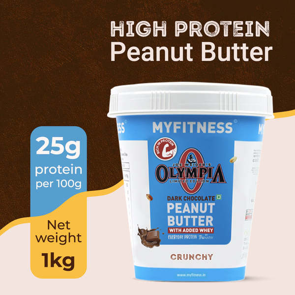 Buy MyFitness Olympia Edition Dark Chocolate Peanut butter Crunchy  (1kg) on EMI