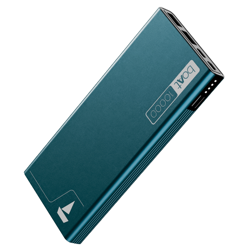 Buy boAt EnergyShroom PB300 Powerbank with 10000mAh battery capacity with Smart IC protection, 22.5W fast charging (Steel Blue) on EMI