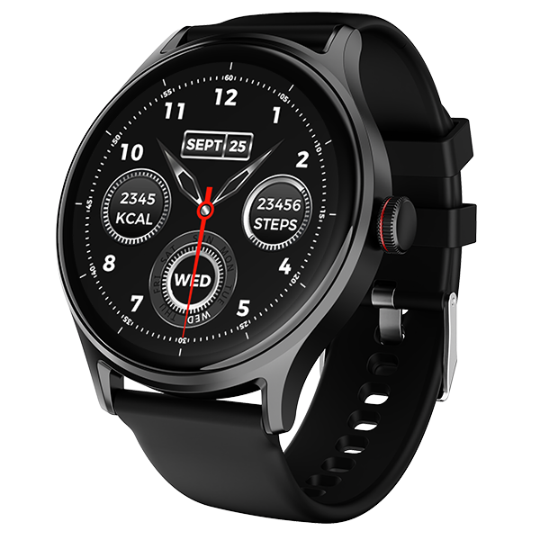 Buy boAt Lunar Mirage Smartwatch with 1.52" Round HD Display, BT Calling, 100+ Sports Modes, Functional Crown (Active Black) on EMI