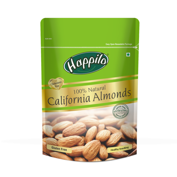 Buy Happilo 100% Natural Premium California Almonds (500g) on EMI