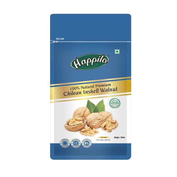 Buy Happilo Premium Chilean Raw Inshell Walnuts 500g on EMI