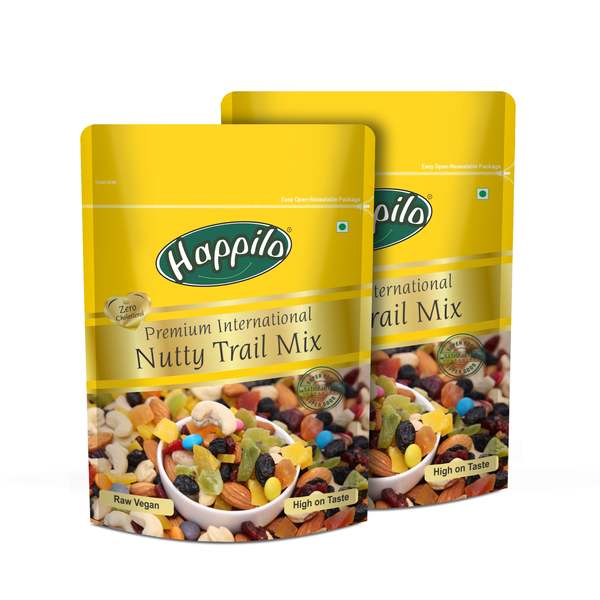 Buy Happilo Premium Nutritious Nutty Trail Mix 200g (Pack of 2) on EMI
