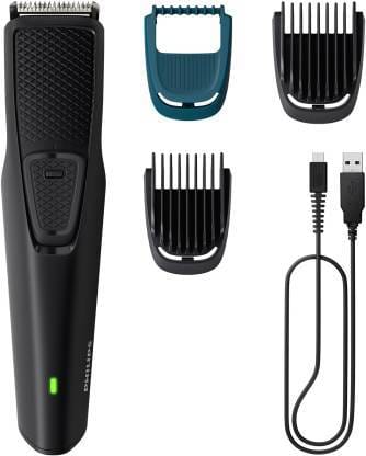 Buy PHILIPS BT1233/18 Trimmer 30 min Runtime 4 Length Settings(Black) on EMI