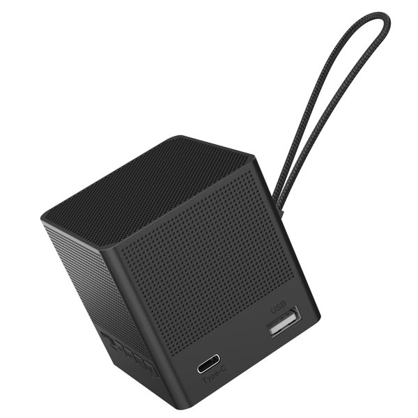 Buy Portronics Bounce 2 5W Portable Bluetooth Speaker with in-Built FM Radio, Type C Charging Port, Supports USB Flash Drive(Black) on EMI
