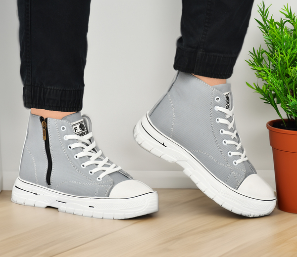 Buy Woyak Sylish Denim Boots for Men Grey on EMI