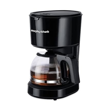 Buy Morphy Richards Europa Drip 600-Watt 6-cup Drip Coffee Maker, Gloss Black, Regular (350012) on EMI