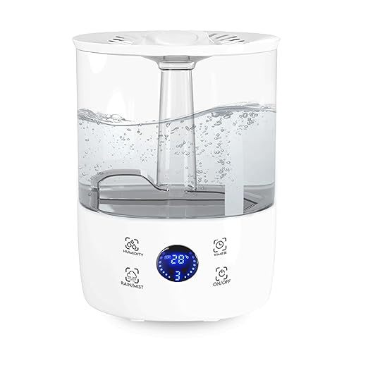 Buy Lifelong 4.5L Room Humidifier with Digital Display, Top Fill Room Humidifier for Home, Bedroom and Office (1 Year Warranty, White, LLRH18) on EMI