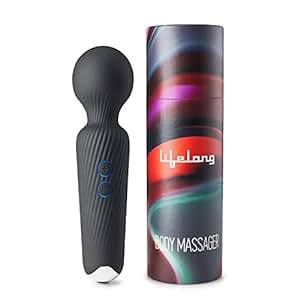 Buy Lifelong LLM468 Rechargeable Wireless Body Massager Machine with 20 Vibration Modes, 8 Speeds and Water Resistant|Massager Machine for Full Body (1 Year Warranty, Black) on EMI