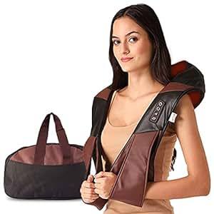 Buy Lifelong LLM495 Neck Massager with Electric Heat Therapy Neck, Shoulder and Back Massager for pain and stress relief|Free Carry Bag on EMI