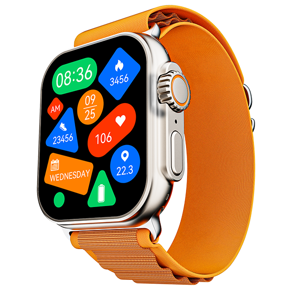 Buy boAt Wave Elevate Pro Smartwatch with 1.96" AMOLED Display, Premium Metal Body, Bluetooth Calling, IP67 Rating (Royal Orange) on EMI