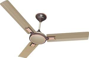 Buy Standard By Havells Ameo 1200Mm Energy Saver High Speed Gold Mist And Espresso Brown Ceiling Fan on EMI
