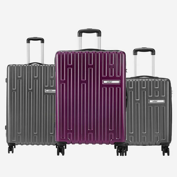 Buy Safari Cargo Neo Hard Luggage with TSA lock and Dual Wheels - Combo on EMI
