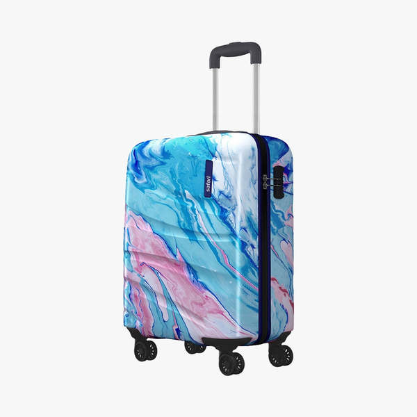 Buy Safari Hue Hard Luggage with Dual Wheels - Printed (Medium) on EMI