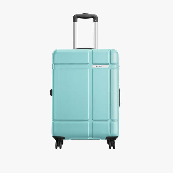 Buy Safari Route Hard Luggage With Dual Wheels  - Spearmint (Medium) on EMI