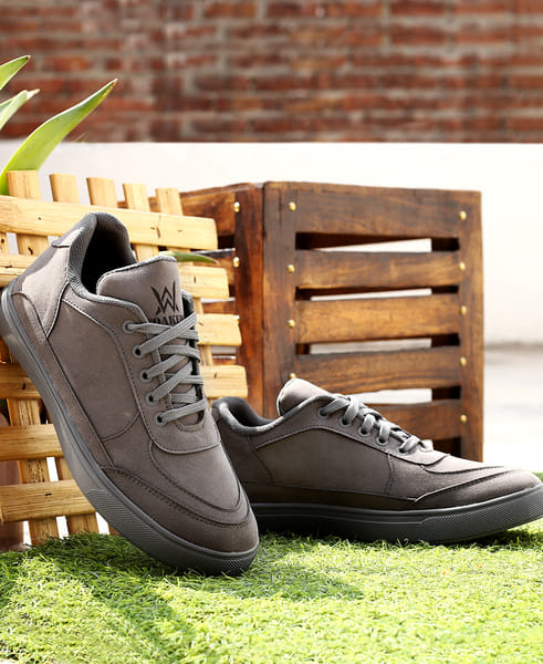 Buy Woakers Men's Stylish Sneakers Casual Shoes Grey on EMI