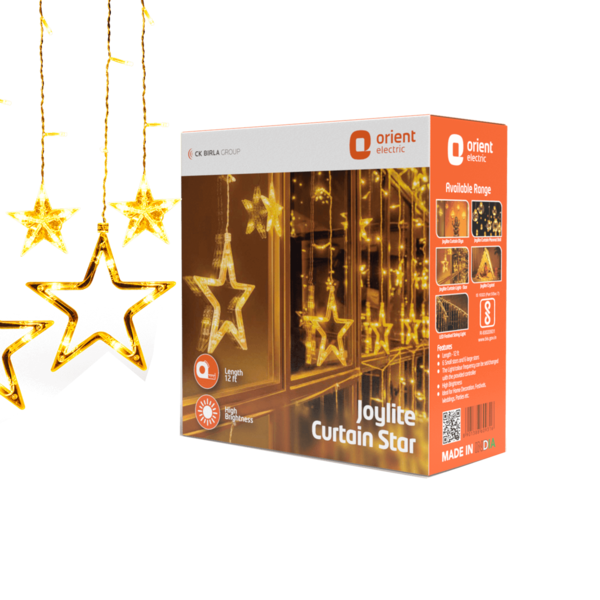 Buy Joylite Star LED Curtain Light for Home (Warm White) on EMI