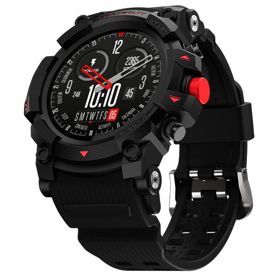 Buy Fire Boltt Expedition Experience Ultimate Outdoor Adventure With Smartwatch. 35.3mm(1.39") Round Display, Inbuilt Gps, Bt Calling, Health Suite, Rugged Design, And Long Lasting 300m Ah Battery Black (Black) on EMI