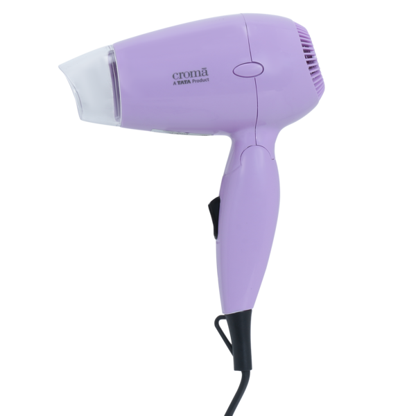 Buy Croma Hair Dryer With 2 Heat Settings (Overheat Protection, Purple) 1 Year Warranty (Purple) - A Tata Product on EMI