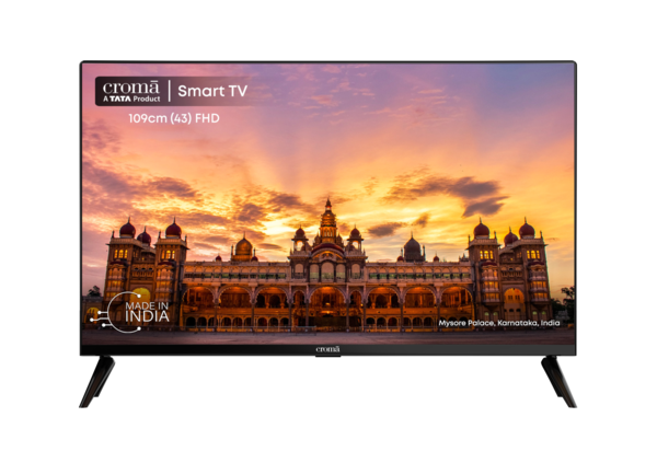 Buy Croma (43 Inch) Full Hd Led Smart Tv With Bezel Less Display (2023 Model) (0.512) - A Tata Product on EMI