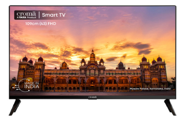 Buy Croma (43 Inch) Full HD LED Smart Tv With Bezel Less Display (2023 Model) (0.512) - A Tata Product on EMI