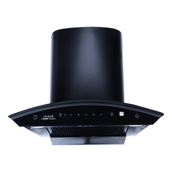 Buy Croma 60cm 1300m3/Hr Ducted Auto Clean Wall Mounted Chimney With Touch & Gesture Control (Black) 1 Year Warranty - A Tata Product on EMI