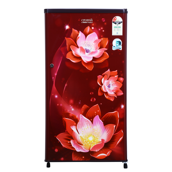 Buy Croma 165 Litres 2 Star Direct Cool Single Door Refrigerator With Anti Fungal Gasket (PCM Floral) 1 Year Warranty - A Tata Product on EMI