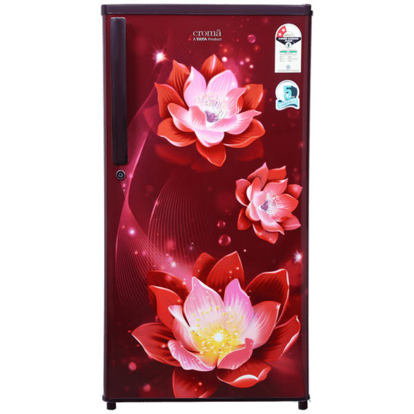 Buy Croma 183 Litres 2 Star Direct Cool Single Door Refrigerator With Anti Fungal Gasket (Rosalind Wine) 1 Year Warranty - A Tata Product on EMI