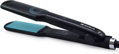 Buy HAVELLS Biotin Infused Wide Plates and Temperature Control HS4123 Hair Straightener(Black) on EMI