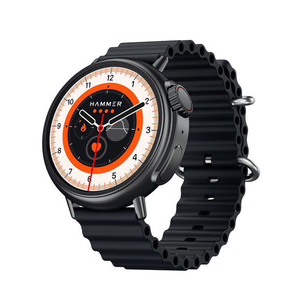 Buy Hammer Active 3.0 With 1.39" Display Bluetooth Calling Smart Watch Ocean Black on EMI