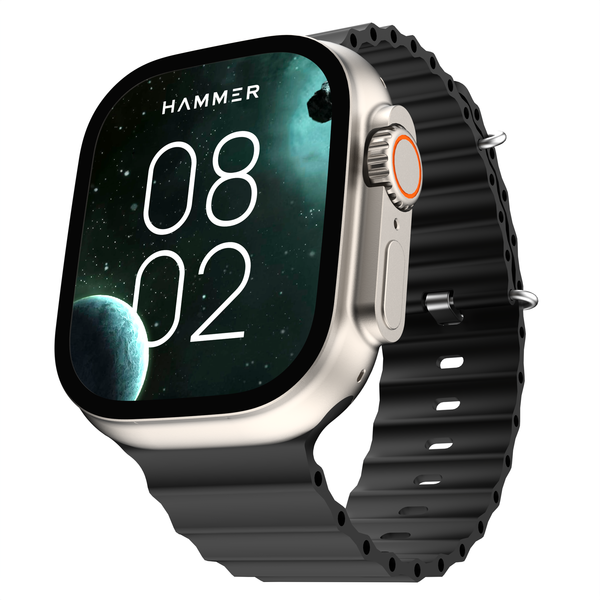 Buy Hammer Active 2.0 Ultra with 1.95 inches Biggest Display Bluetooth Calling Smartwatch Black on EMI