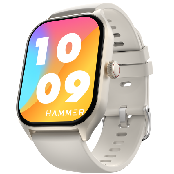Buy Hammer Polar 2.01" Advanced Bluetooth Calling Smartwatch Ice Grey on EMI