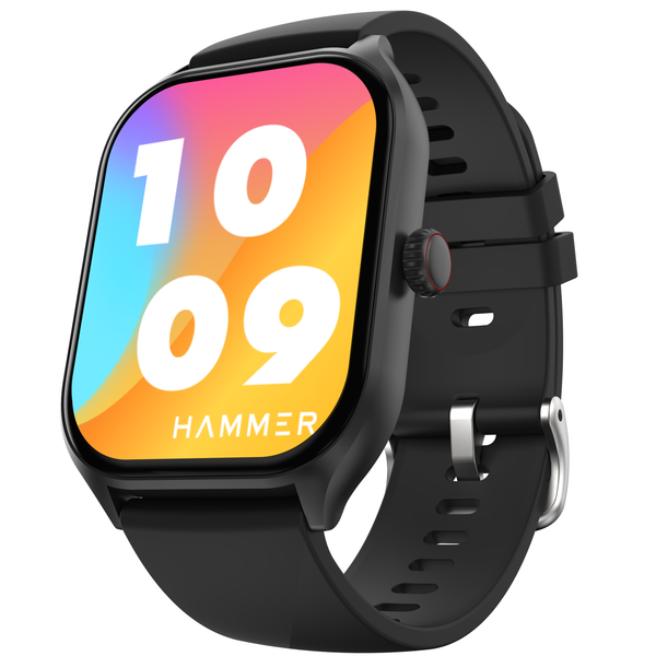 Buy Hammer Polar 2.01" Advanced Bluetooth Calling Smartwatch Black on EMI