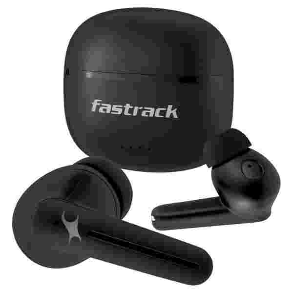 Buy Fastrack Fpods Fx100 40Hrs Playtime Truly Wireless Black Ear Buds 13 Mm Deep Bass Drivers Quad Mic Nitrofast Charge on EMI