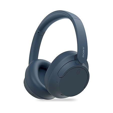 Buy Sony WH-CH720N, Wireless Over-Ear Active Noise Cancellation Headphones with Mic, up to 35 Hours Playtime, Multi-Point Connection, App Support, AUX & Voice Assistant Support for Mobile Phones (Blue) on EMI