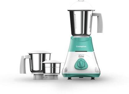 Buy Crompton Qube 750X Mixer Grinder With Maxigrind With 5 Year Warranty Qube 750 Mixer Grinder (3 Jars, White, Green) on EMI