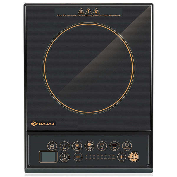 Buy Bajaj Icx 130 Push Button Induction Cooktop | 1300 Watts | Black on EMI