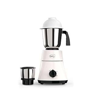 Buy Pigeon By Stovekraft Classic Lite Mixer Grinder With 500W Motor And 2 Stainless Steel Jars (Ivory) on EMI