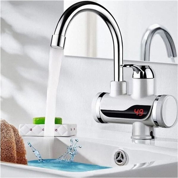 Buy Zello Instant Electric Water Heater Faucet Tap Home-Kitchen Instantaneous Water Heater Tank less for Tap, LED Electric Head Water Heaters For Home Kitchen on EMI
