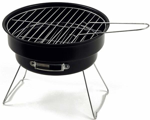 Buy Zello Mini Portable Camping Round Charcoal Bbq Barbeque Grill Stand Stove With Insulated Bag For Indoor/Outdoor, Free Standing on EMI