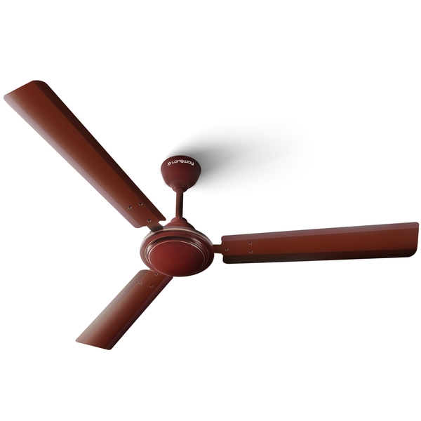 Buy Longway Nexa P1 1200 mm/48 inch Ultra High Speed 3 Blade Anti-Dust Decorative 5-Star Rated Ceiling Fan (Brown, Pack of 1) on EMI