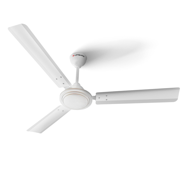 Buy Longway Nexa P1 1200 mm/48 inch Ultra High Speed 3 Blade Anti-Dust Decorative 5-Star Rated Ceiling Fan (White, Pack of 1) on EMI