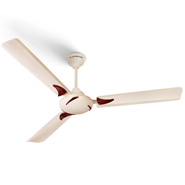 Buy Longway Creta P1 1200 mm/48 inch Ultra High Speed 3 Blade Anti-Dust Decorative 5-Star Rated Ceiling Fan (Ivory, Pack of 1) on EMI