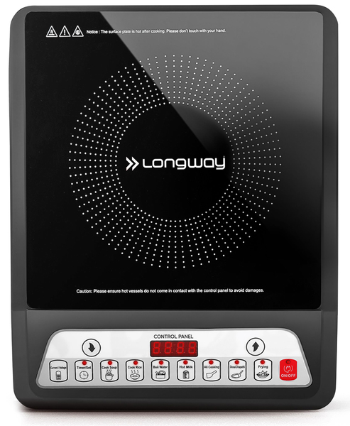 Buy Longway Elite Plus IC 2000 W Induction Cooktop (Black, Push Button) on EMI