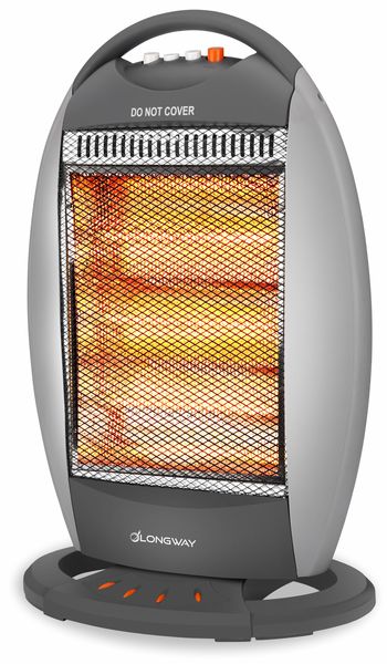 Buy Longway Blaze Halogen Room Heater (White, Gray, 1200 watts) 3 Rod on EMI