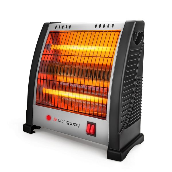 Buy Longway Blaze Quartz Room Heater (Black & Gray, 800 watts) 2 Rod on EMI
