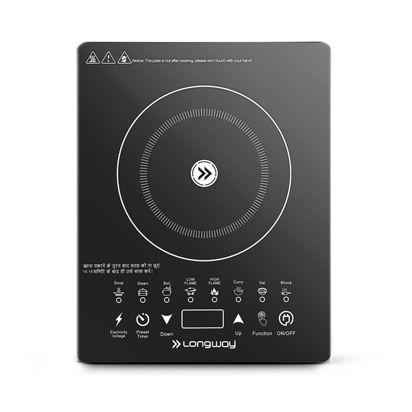 Buy Longway Touchcook IC 2000 W Induction Cooktop (Black, Touch Control) on EMI