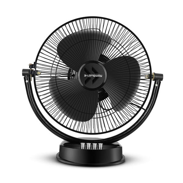 Buy Longway Speedy Black Table Fan, P1 300 mm, Ultra High Speed, 3 Blade, Decorative 1-Star Rated (Black, Pack of 1) on EMI